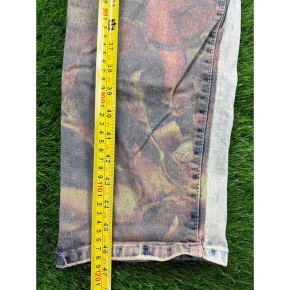 Bleecker & Mercer Mens Jeans 40x34 Slim Fit Angel Print Distressed Denim Pants - Picture 6 of 10